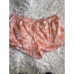 Sonoma Goods for Life women's sz. XL orange tropical leaf sleep shorts. Cute